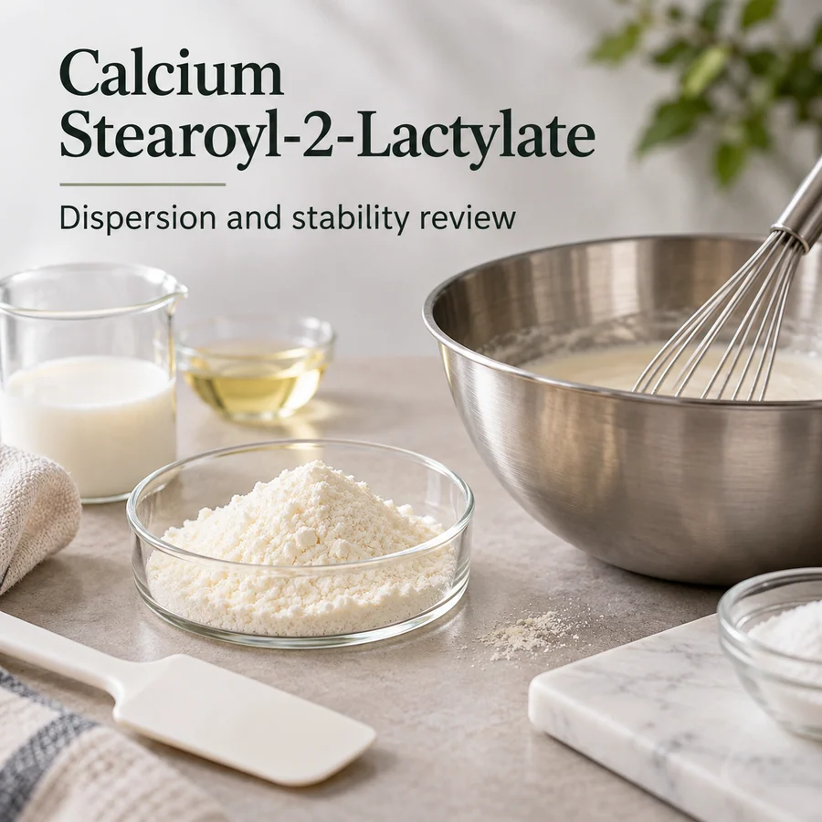 Calcium stearoyl-2-lactylate formulation process discussion