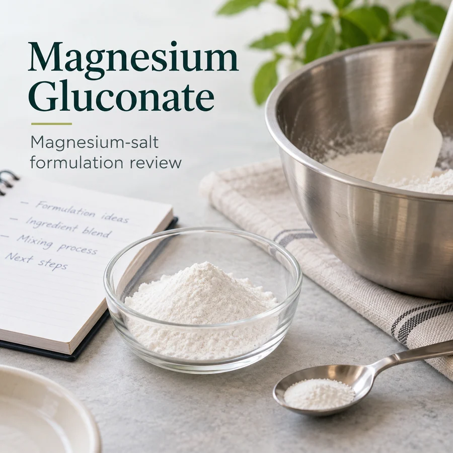 Magnesium gluconate formulation input discussion