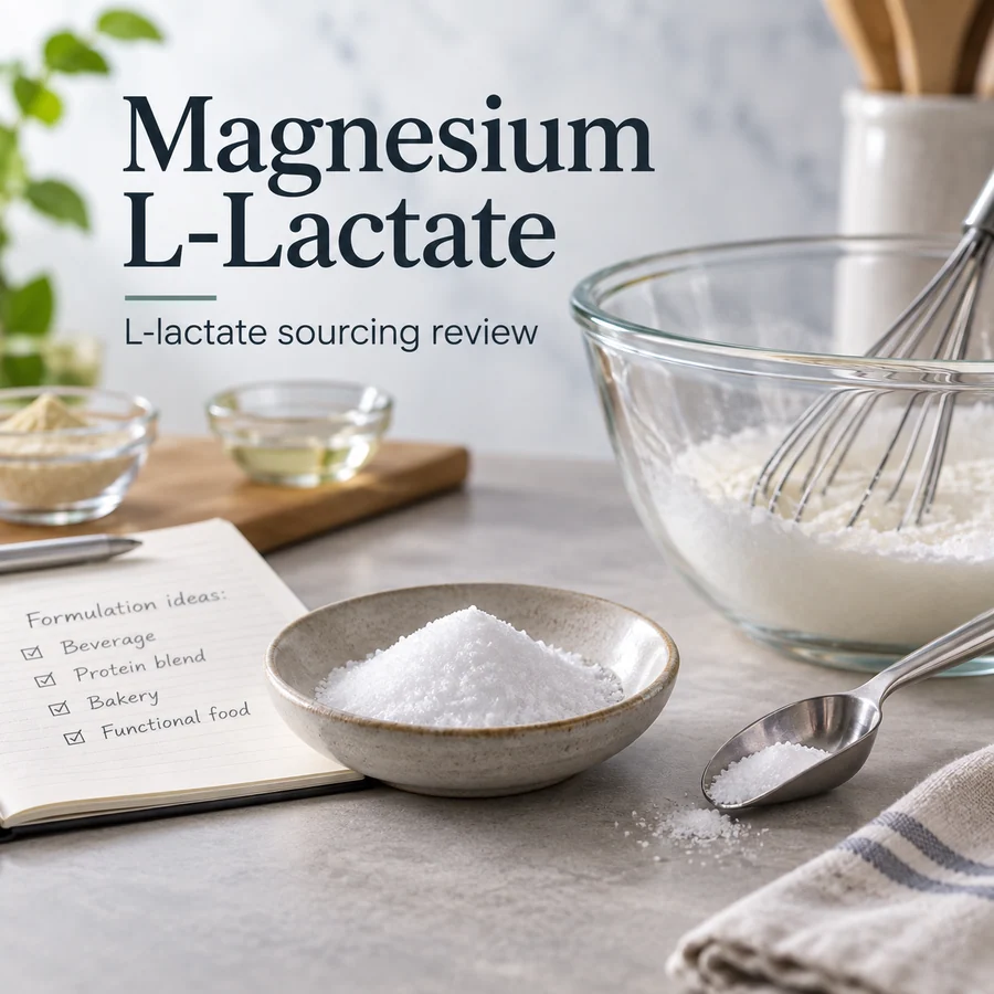 Magnesium L-lactate formulation input discussion