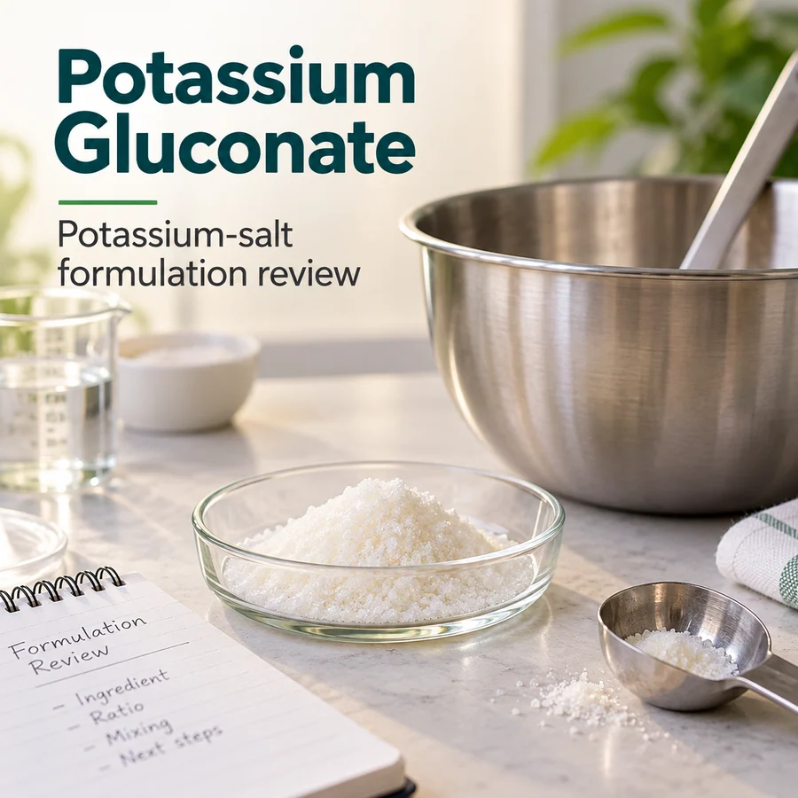 Potassium gluconate formulation input discussion