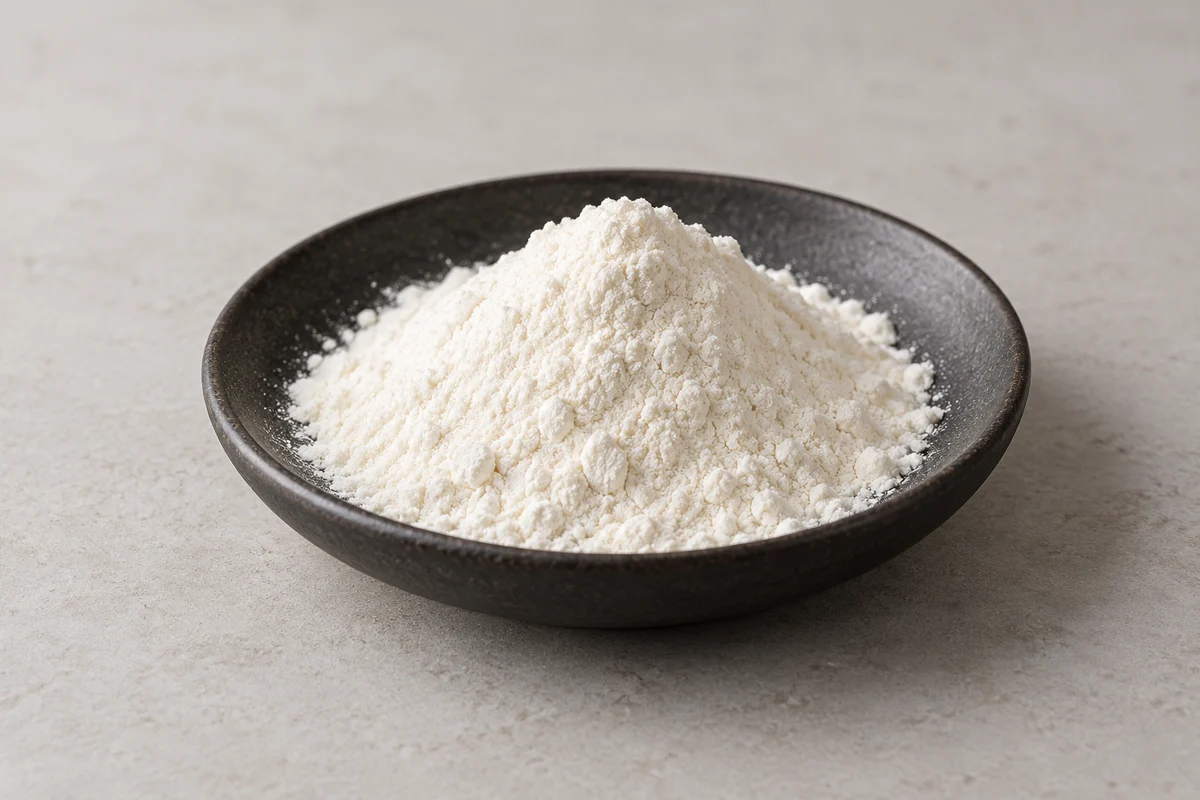 Curdlan ingredient sourcing concept
