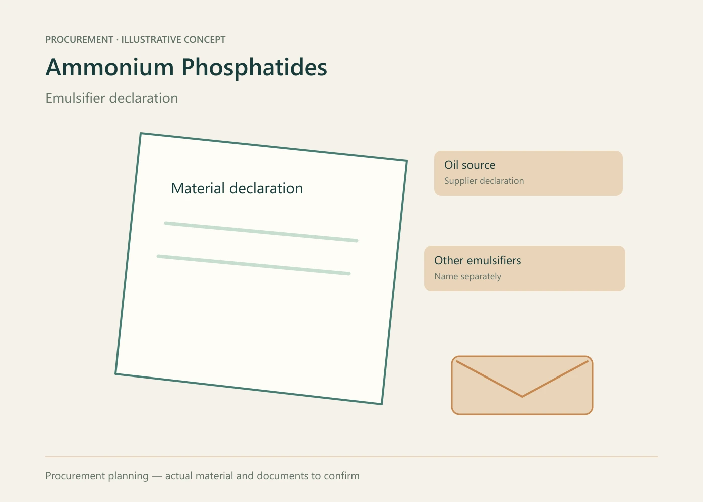 Ammonium Phosphatides procurement planning concept