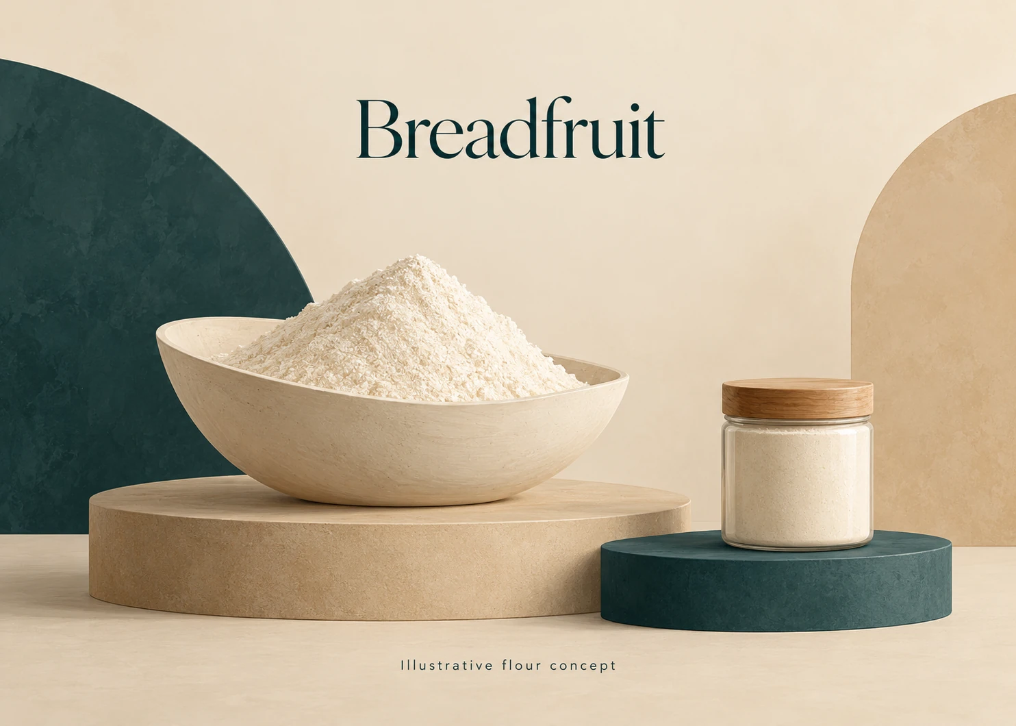 Breadfruit illustrative ingredient concept