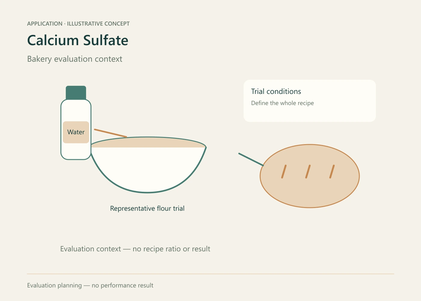 Calcium Sulfate formulation evaluation concept