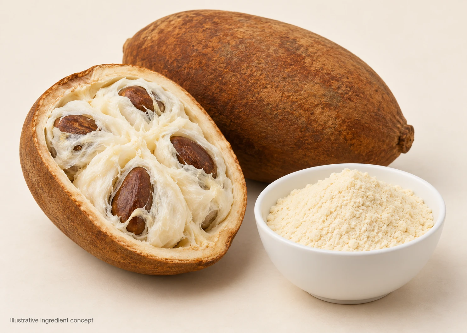 Cupuacu illustrative ingredient concept