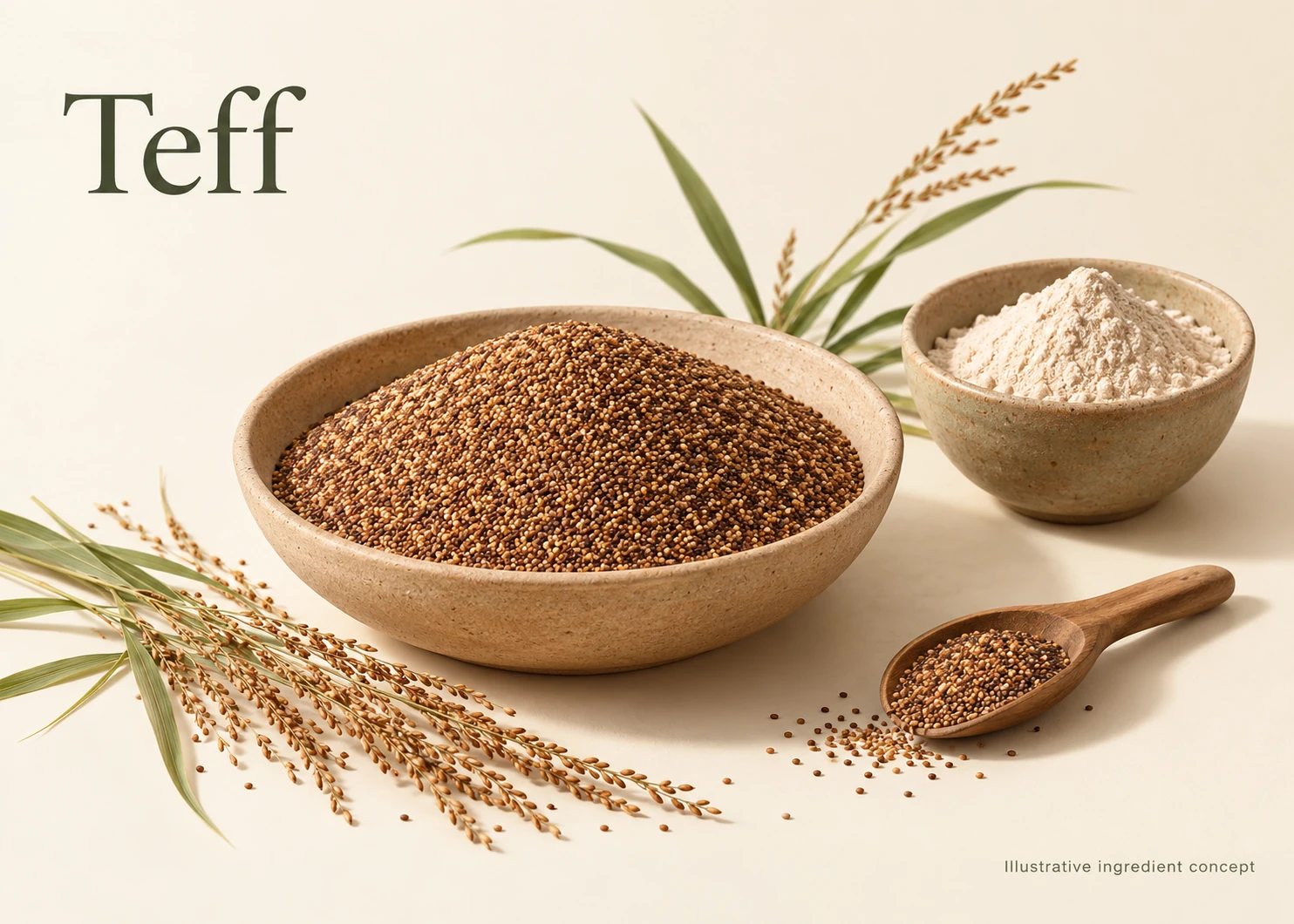 Teff illustrative ingredient concept