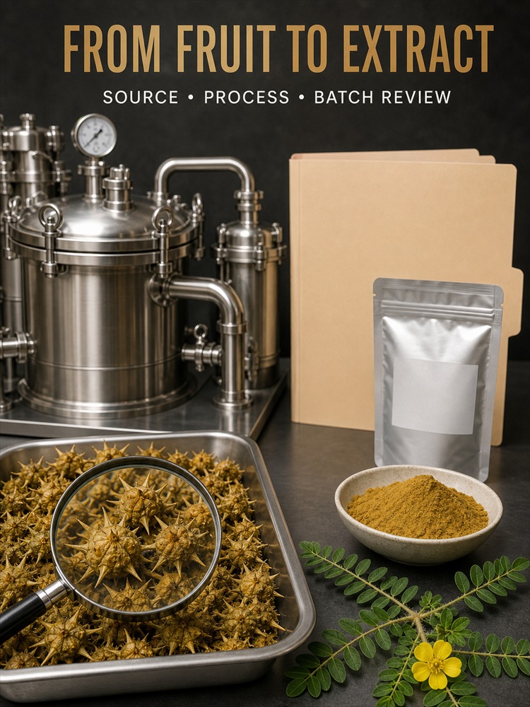 Tribulus Terrestris Extract for Bulk Ingredient Sourcing Application and packaging detail