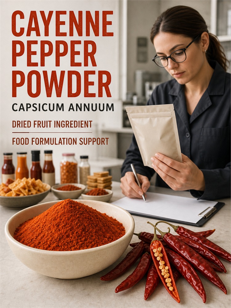 Cayenne Pepper Powder for Bulk Ingredient Sourcing Specification and product detail