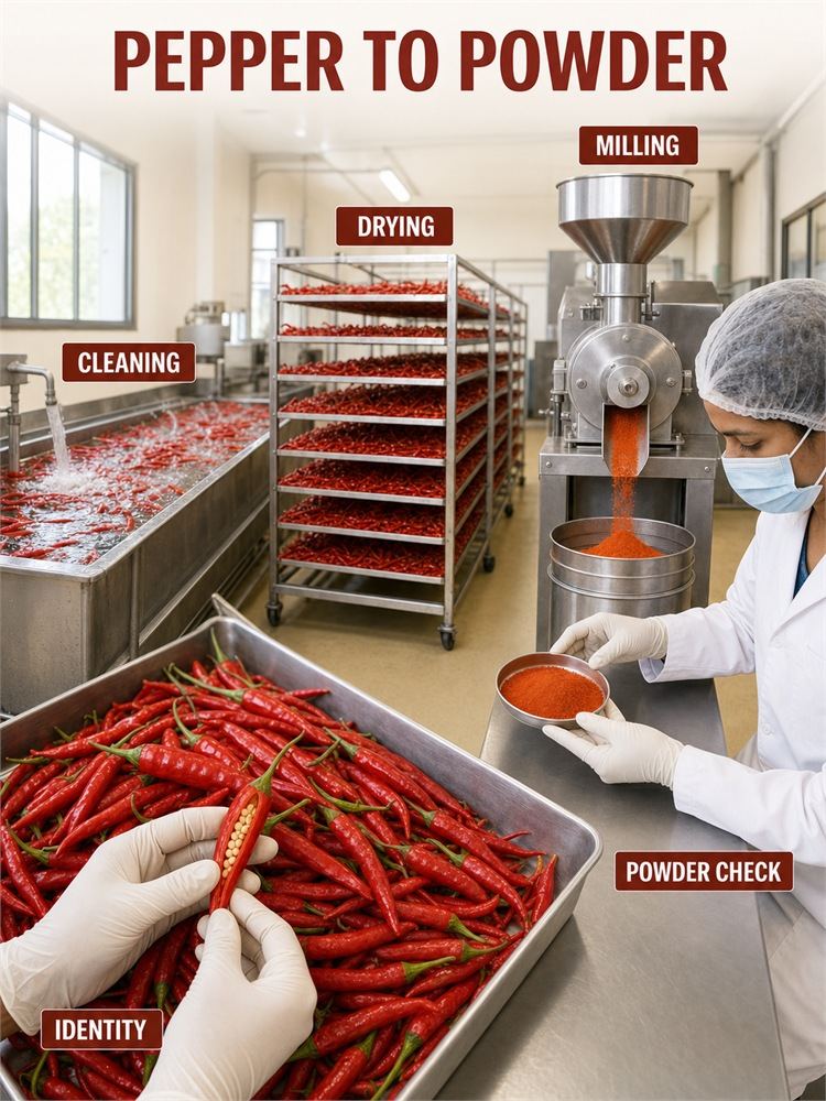 Cayenne Pepper Powder for Bulk Ingredient Sourcing Application and packaging detail