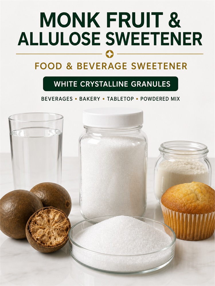 Monk Fruit Sweetener and Allulose Blend for Food Ingredient Sourcing product detail image 7