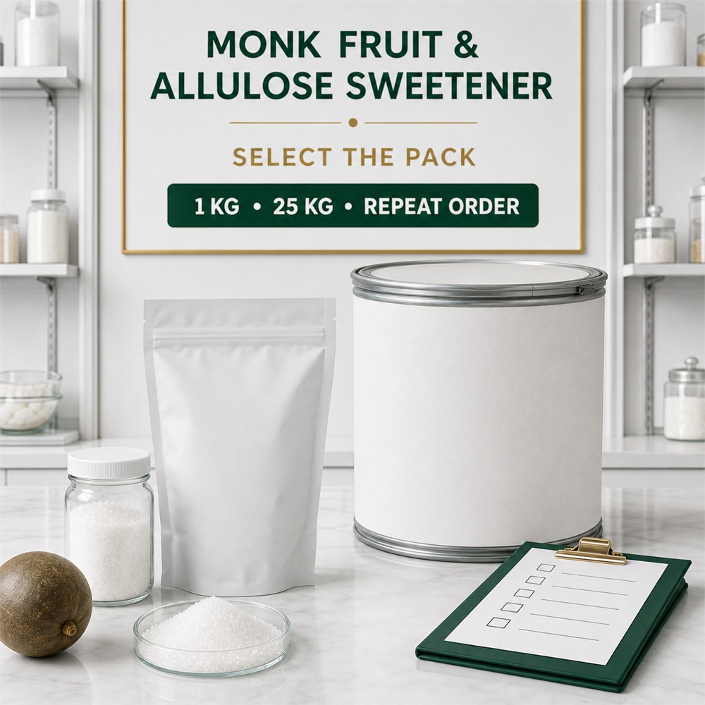 Monk Fruit Sweetener and Allulose Blend for Food Ingredient Sourcing product detail image 6