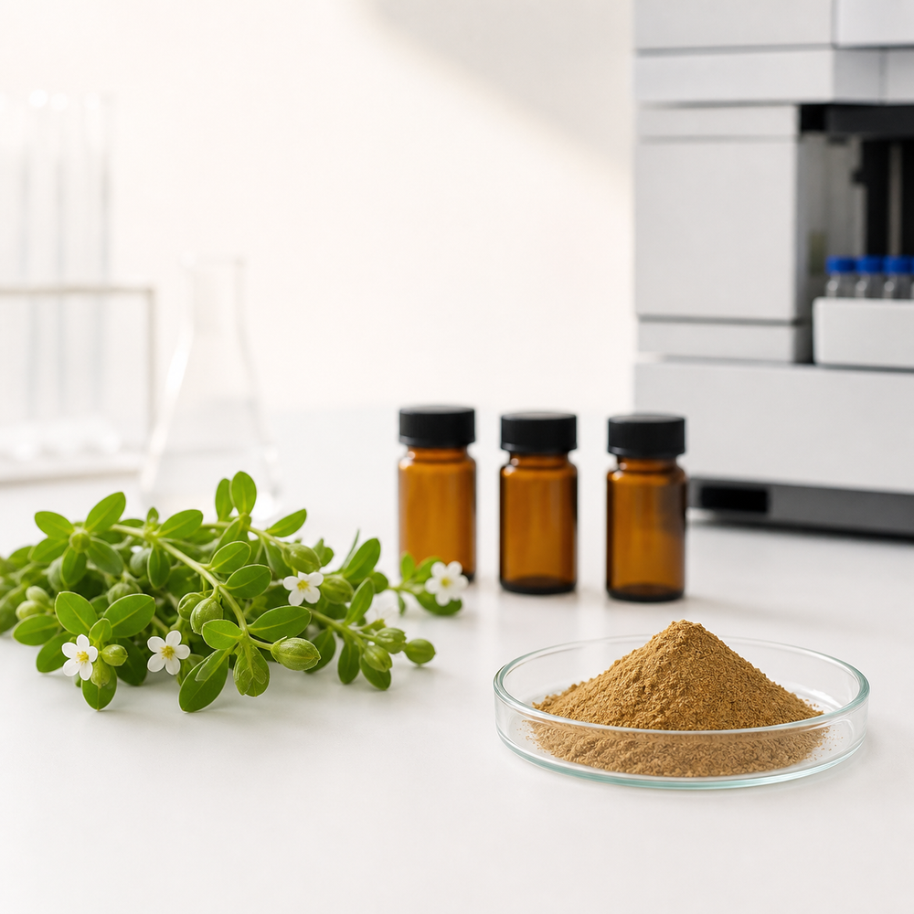 Bacopa Monnieri Extract sample review and specification discussion concept