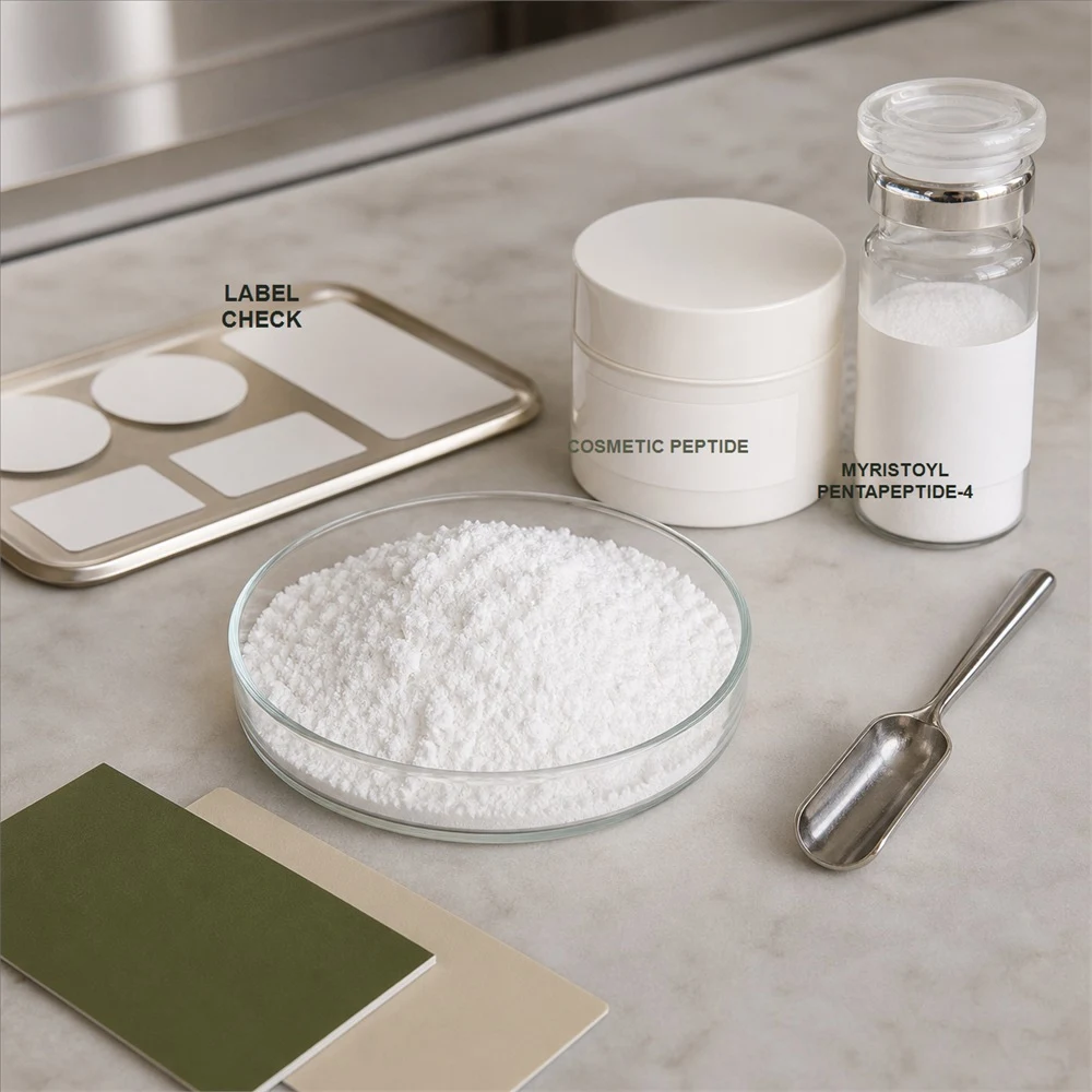 Myristoyl Pentapeptide-4 packaging and supply presentation