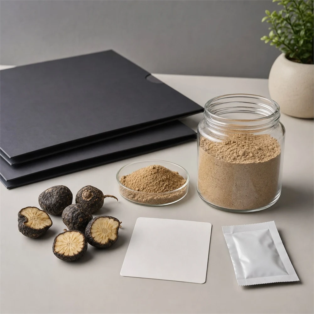 Black Maca Powder product format presentation