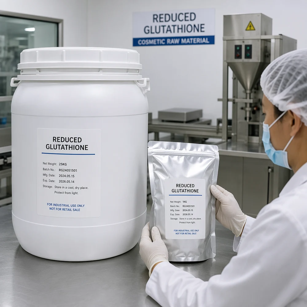 Reduced Glutathione packaging and supply presentation