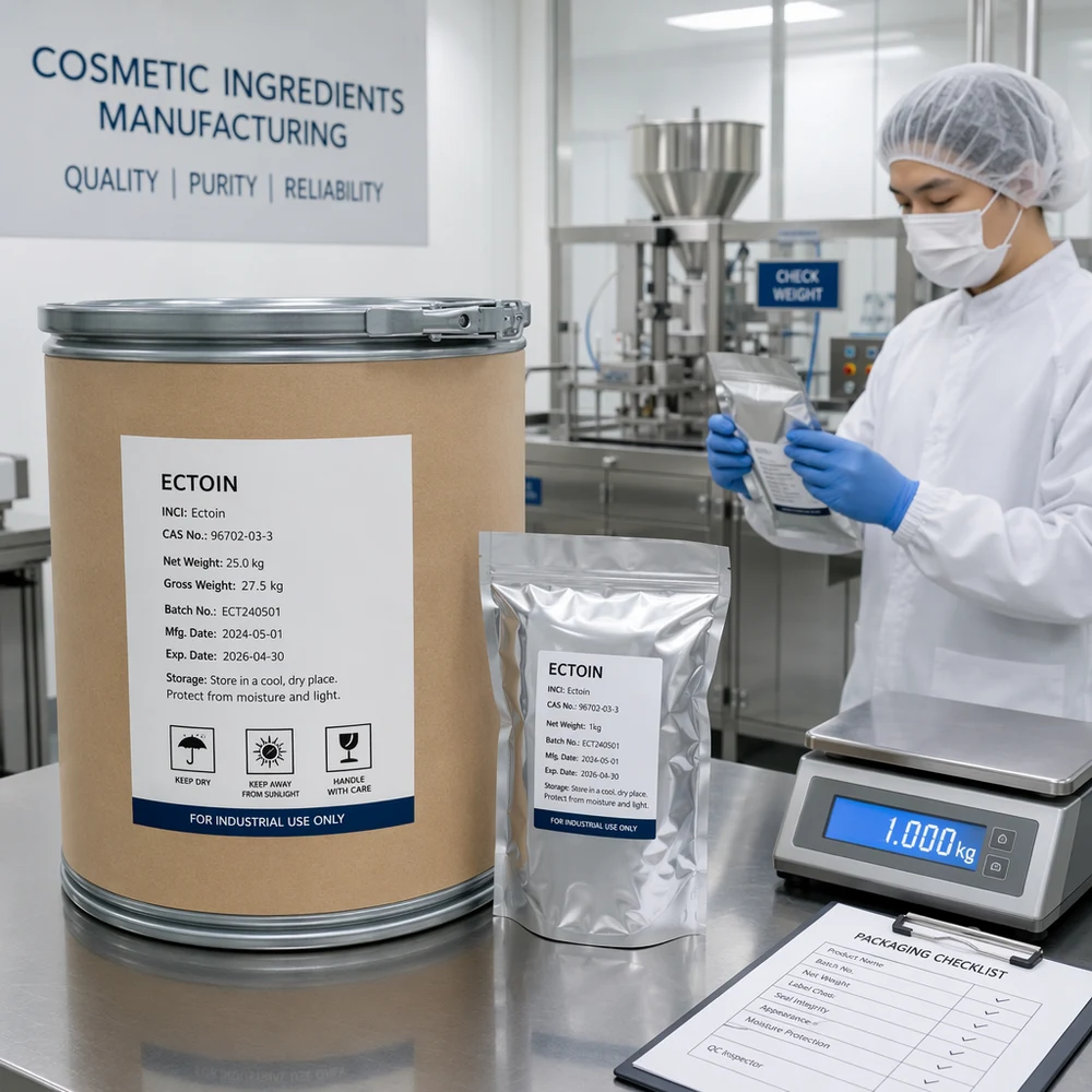 Ectoin for Barrier-Care Formulations packaging and supply presentation