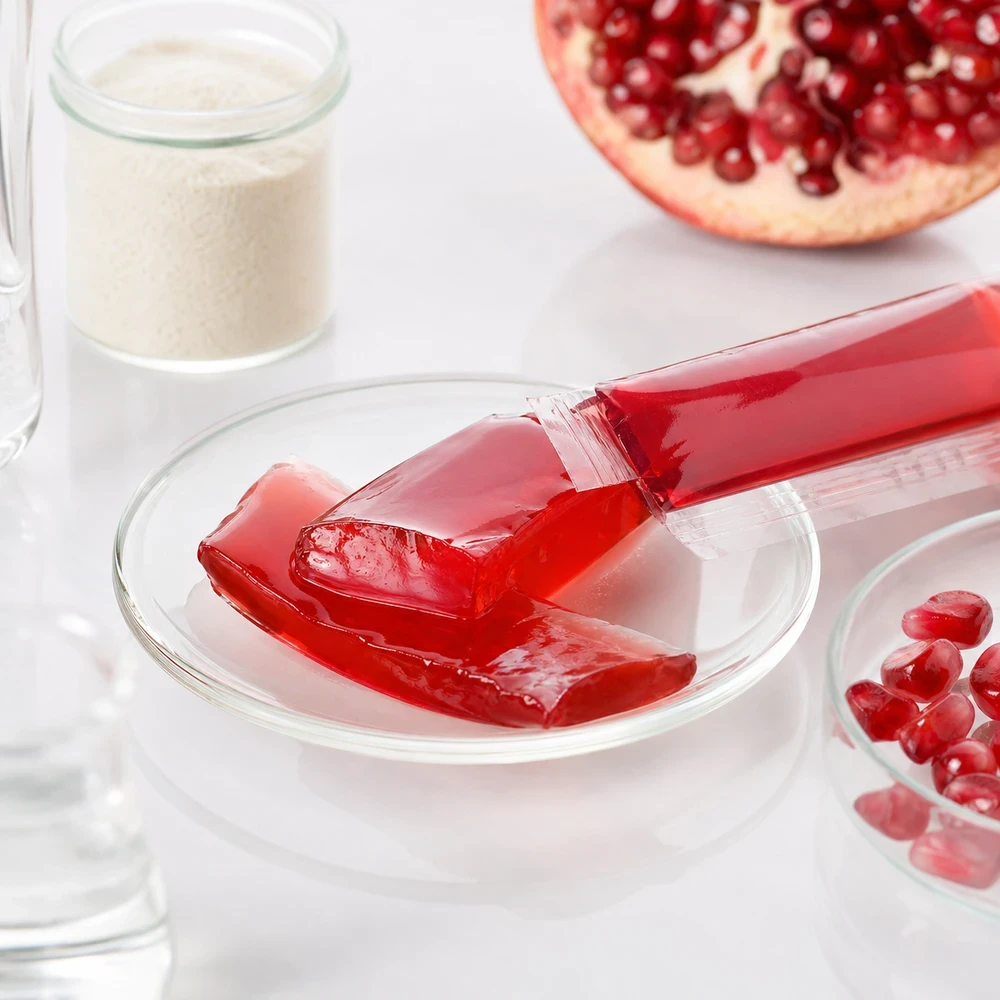 Fish Collagen and Pomegranate Jelly Stick OEM/ODM Project ingredient and specification presentation
