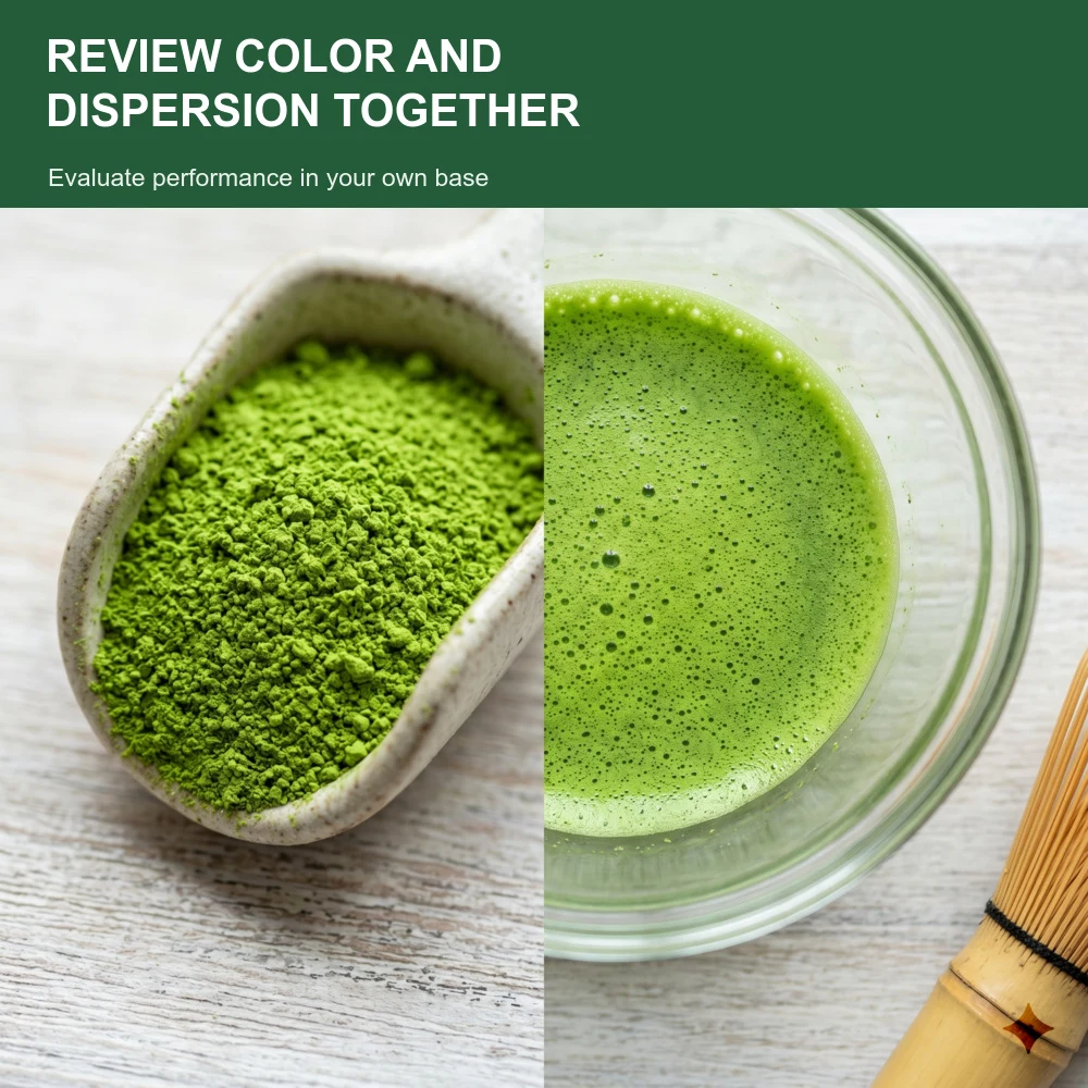 Matcha Extract product format presentation