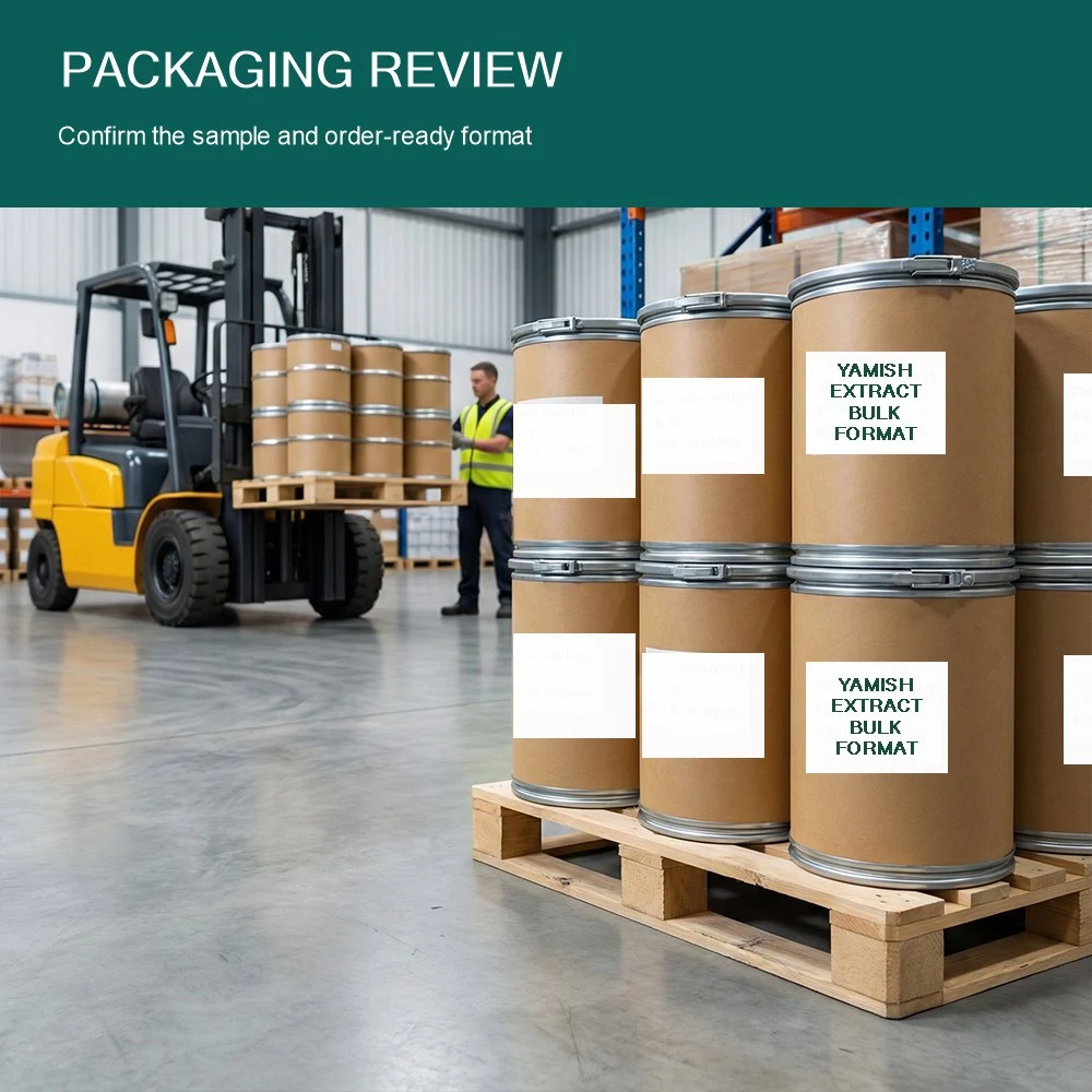 Yamish Extract packaging and supply presentation