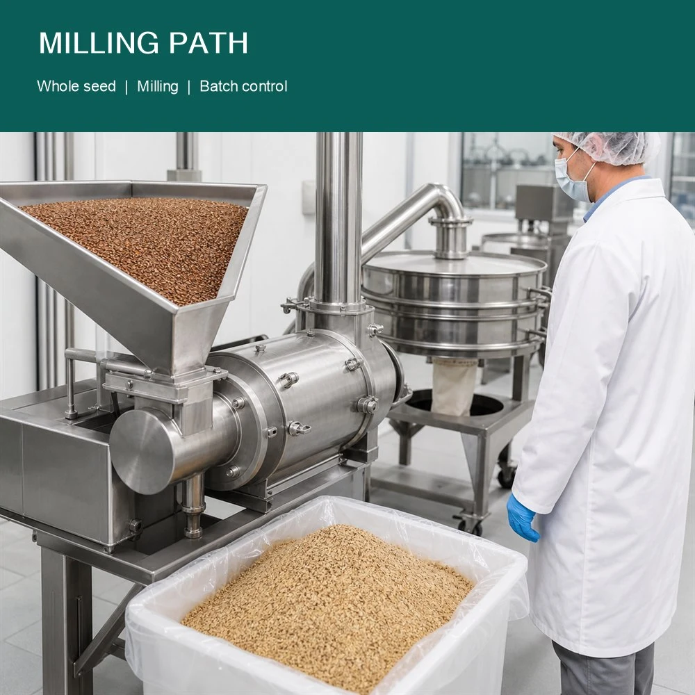 Flaxseed Powder packaging and supply presentation