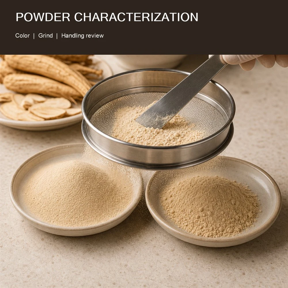 Ginseng Extract Project Option ingredient and specification presentation
