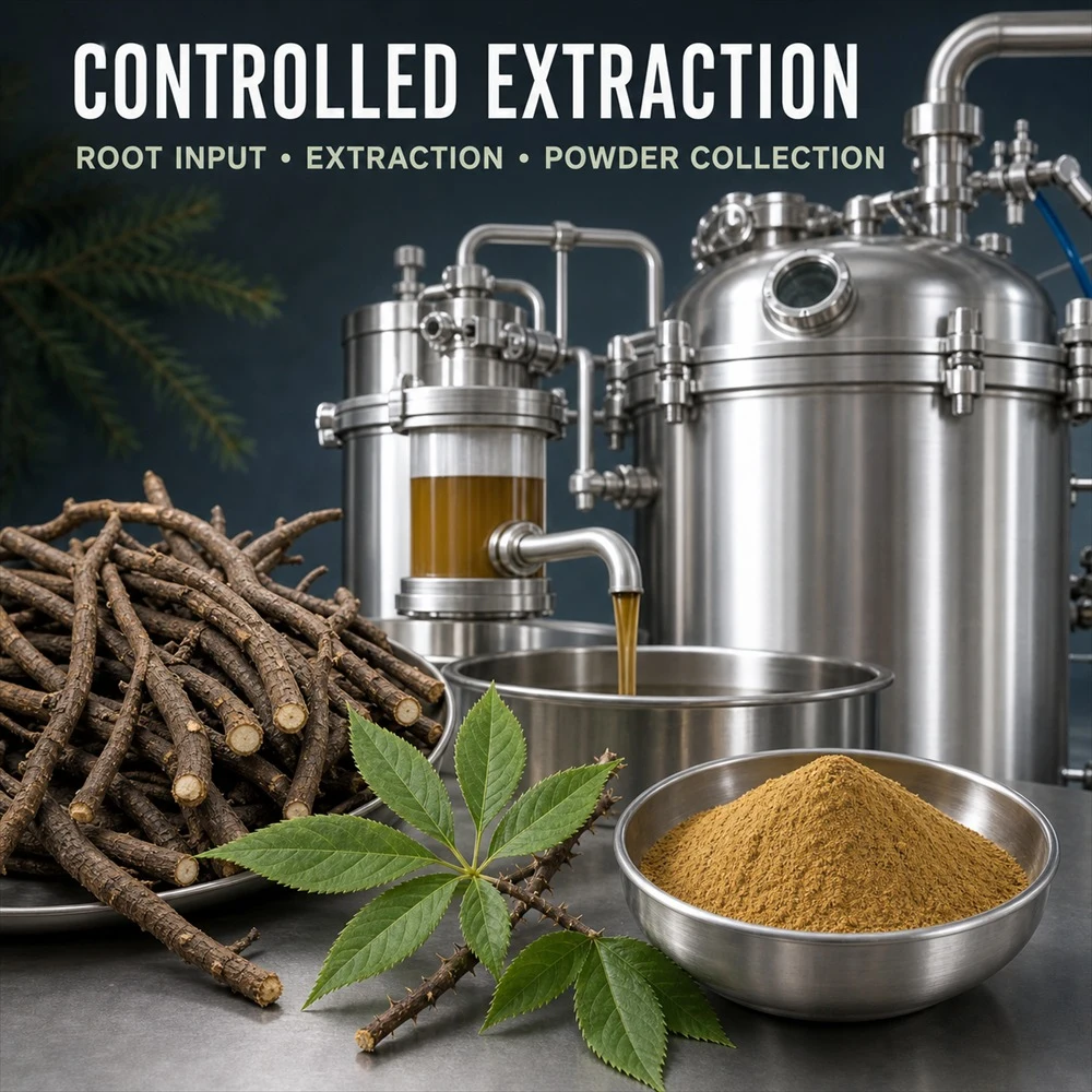 Eleuthero Root Extract packaging and supply presentation