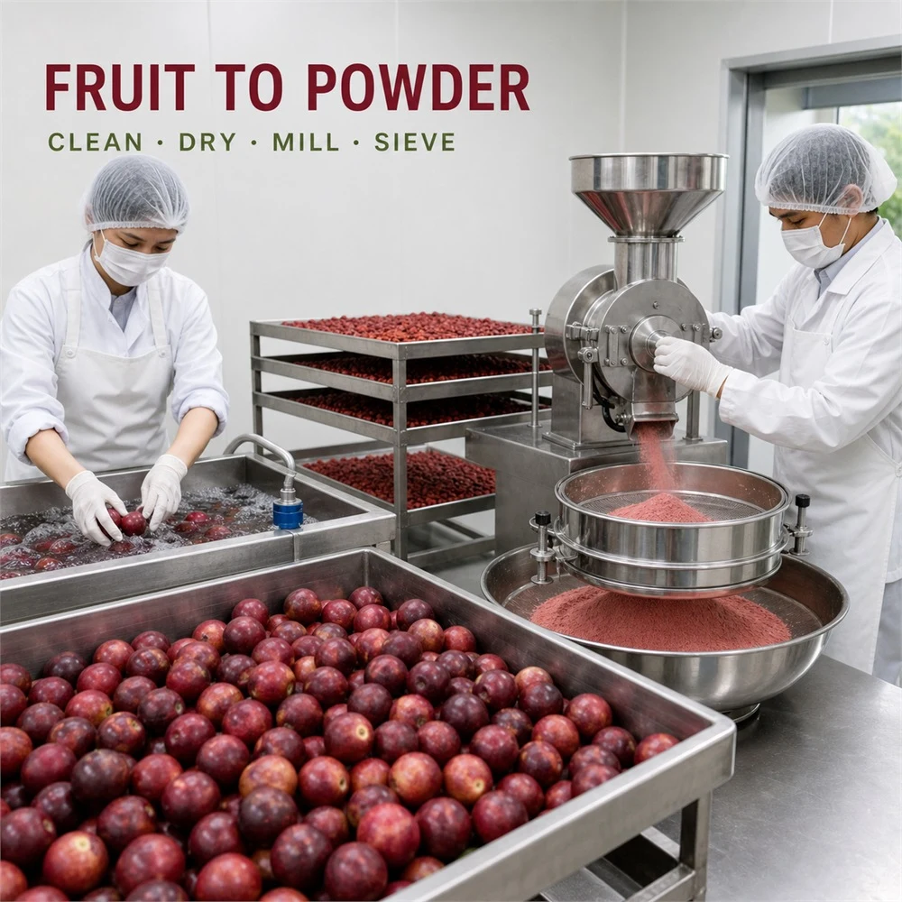 Camu Camu Fruit Powder packaging and supply presentation