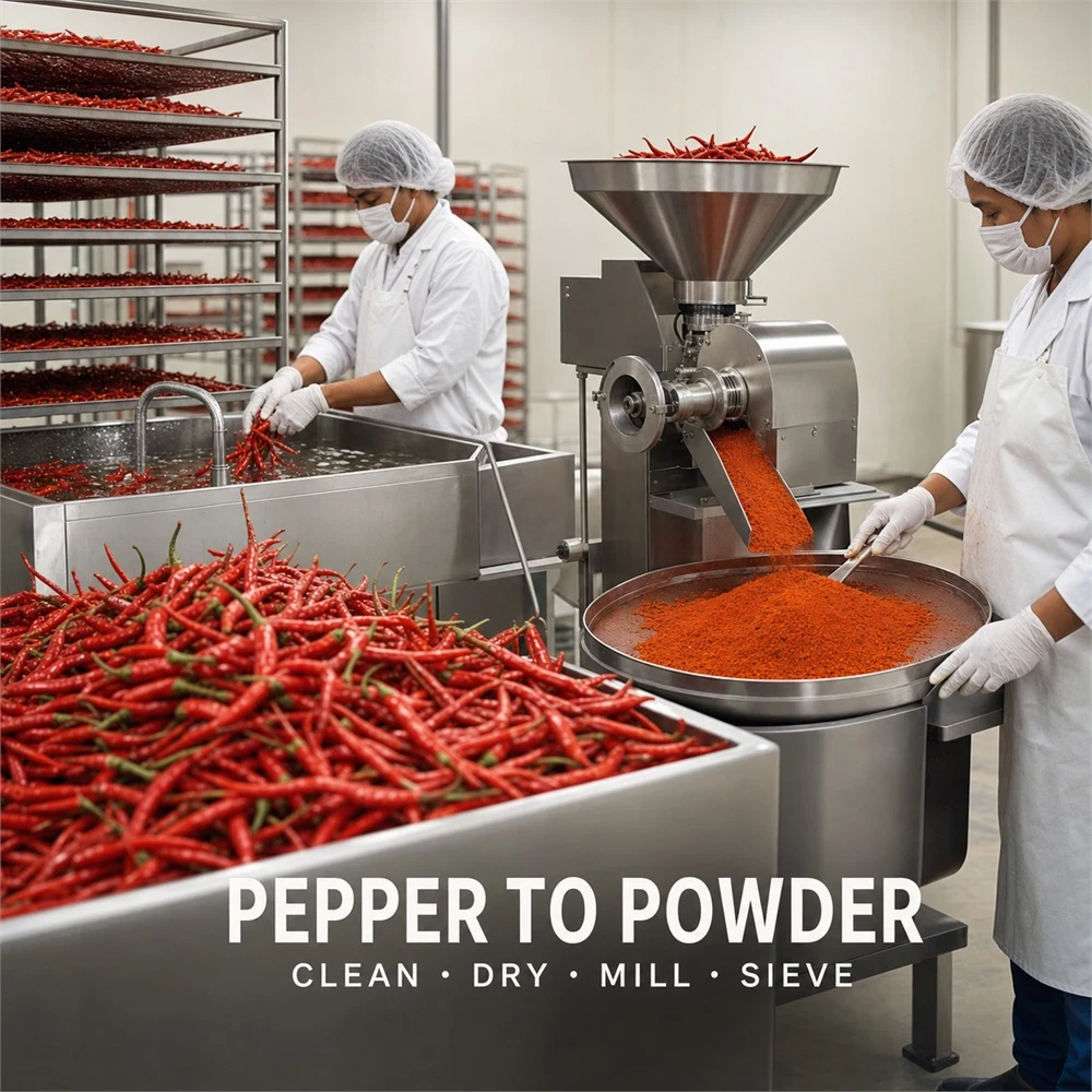 Cayenne Pepper Powder packaging and supply presentation