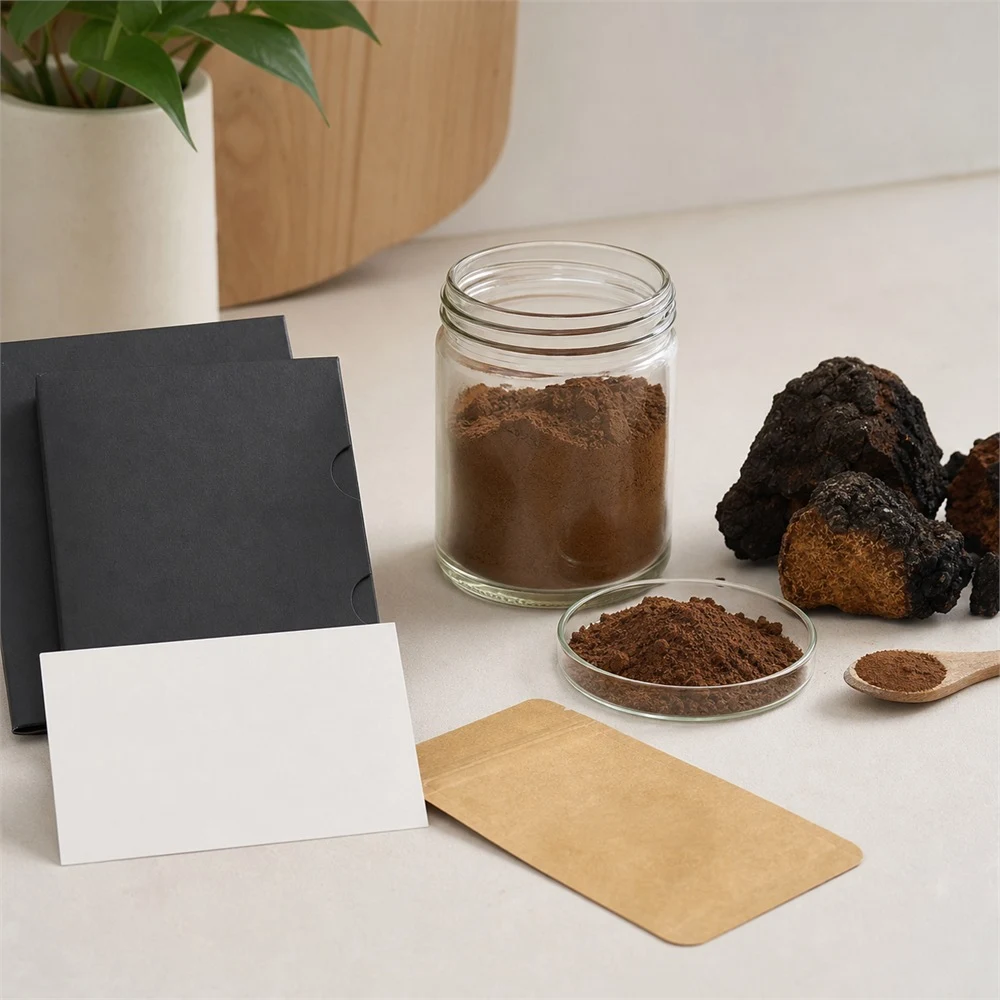 Chaga Mushroom Extract product format presentation
