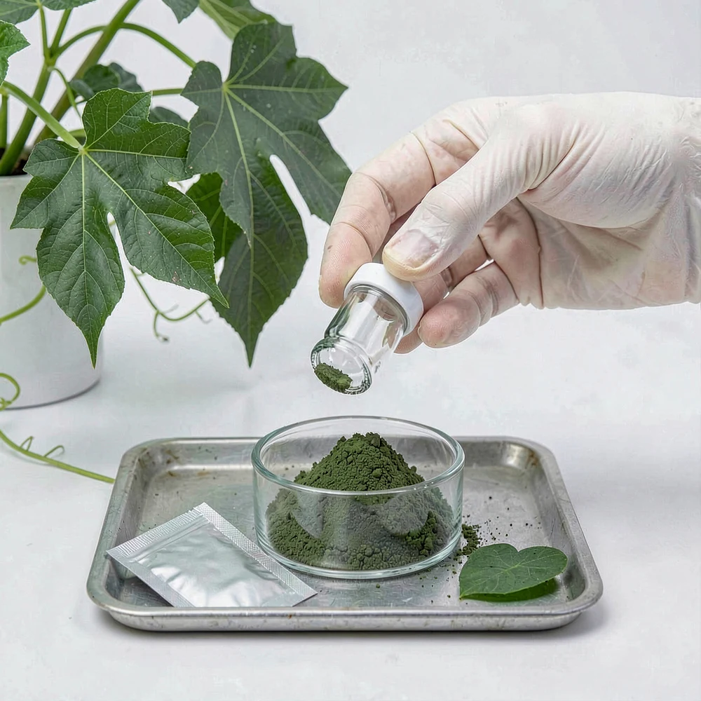 Sweet Potato Leaf Extract application and project presentation