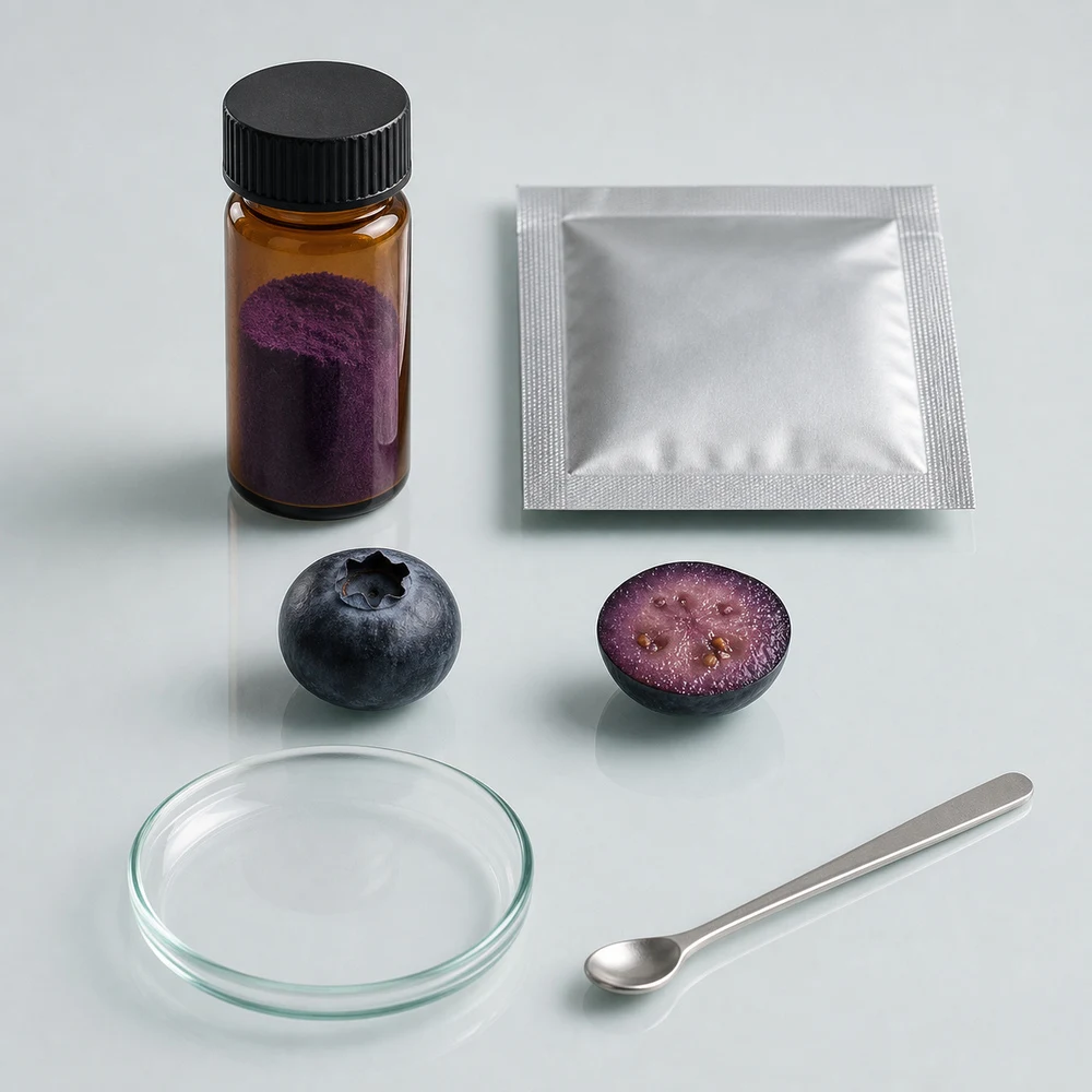Blueberry Powder application and project presentation