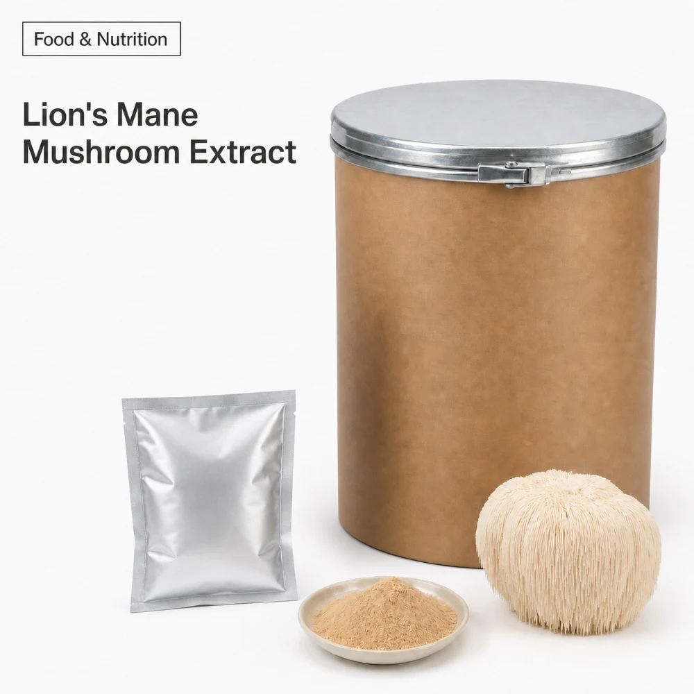 Organic Lion's Mane Mushroom Extract product sourcing presentation