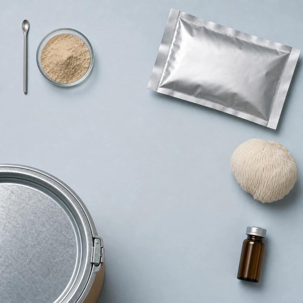 Organic Lion's Mane Mushroom Extract application and project presentation