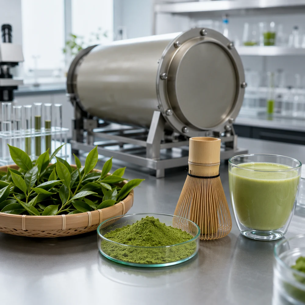 Uji Matcha Powder application and project presentation
