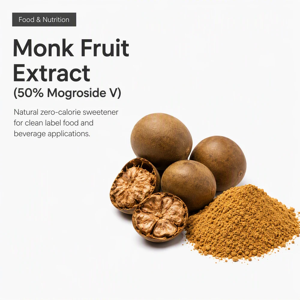 Monk Fruit Extract 50% for Reduced-Sugar Formulation Projects product sourcing presentation