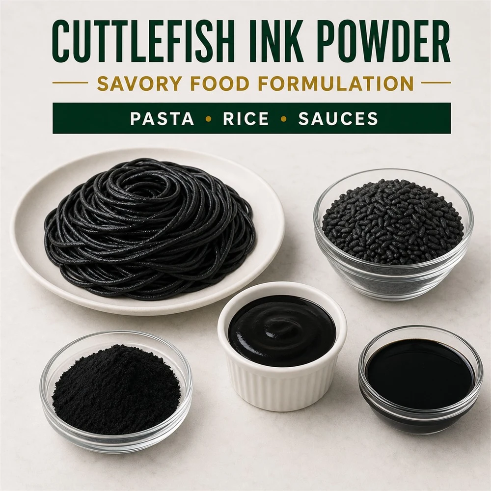Cuttlefish Powder ingredient and specification presentation