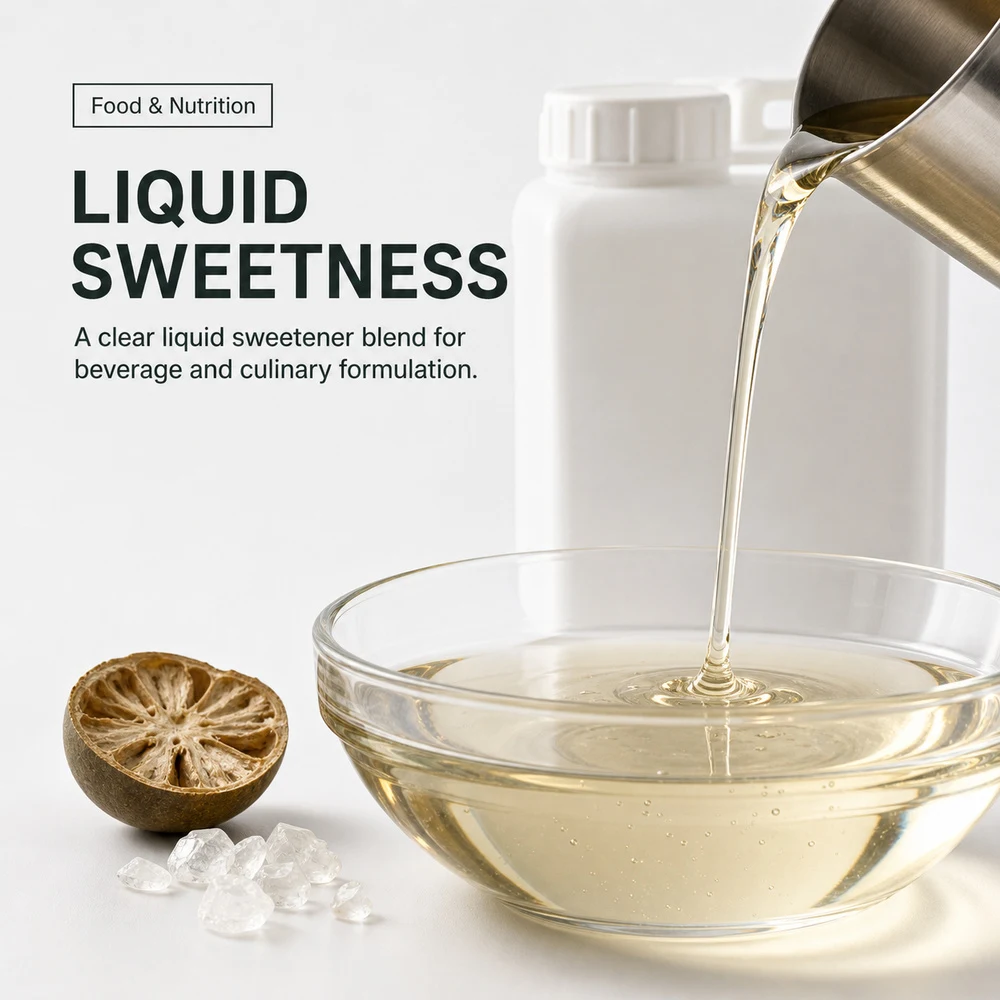 Allulose and Monk Fruit Liquid Sweetener Blend product sourcing presentation