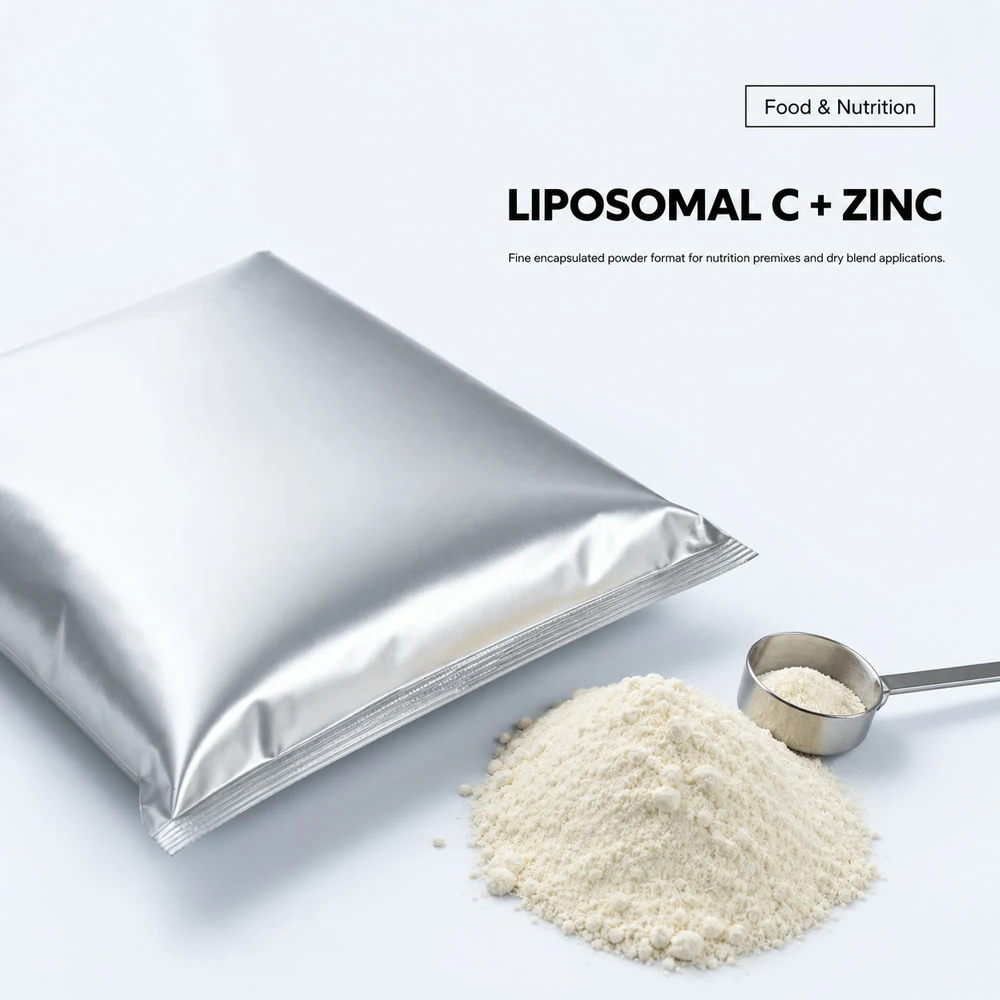 Liposomal Vitamin C and Zinc Complex Powder product sourcing presentation