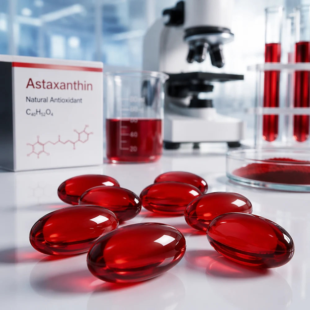 Astaxanthin Softgel Capsules product format presentation