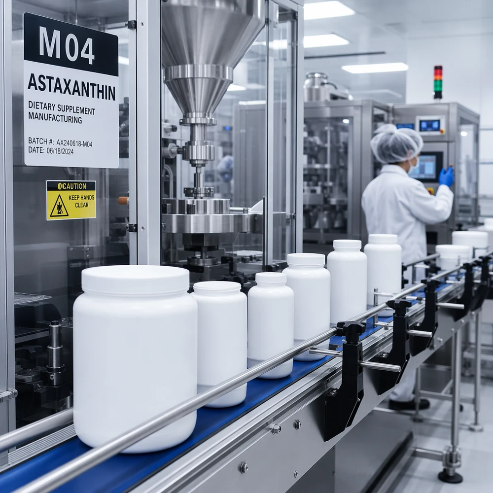 Astaxanthin Softgel Capsules packaging and supply presentation
