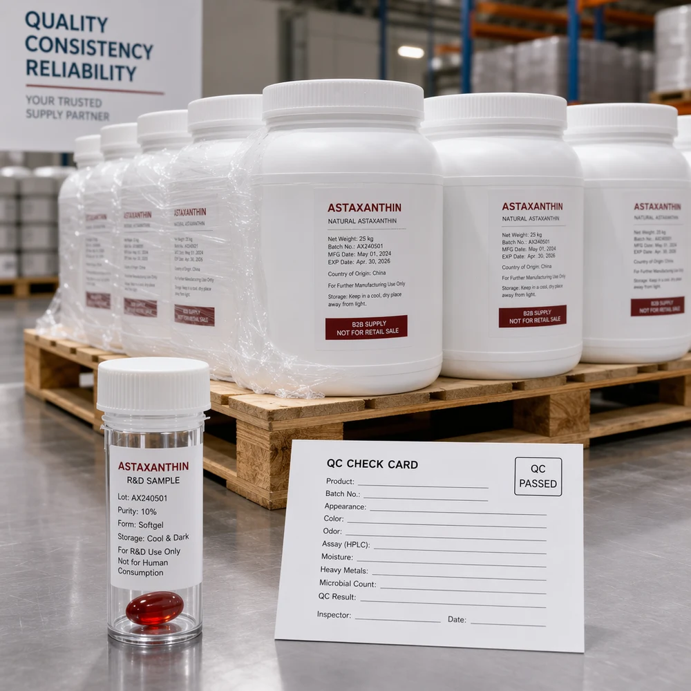 Astaxanthin Softgel Capsules quality and documentation presentation