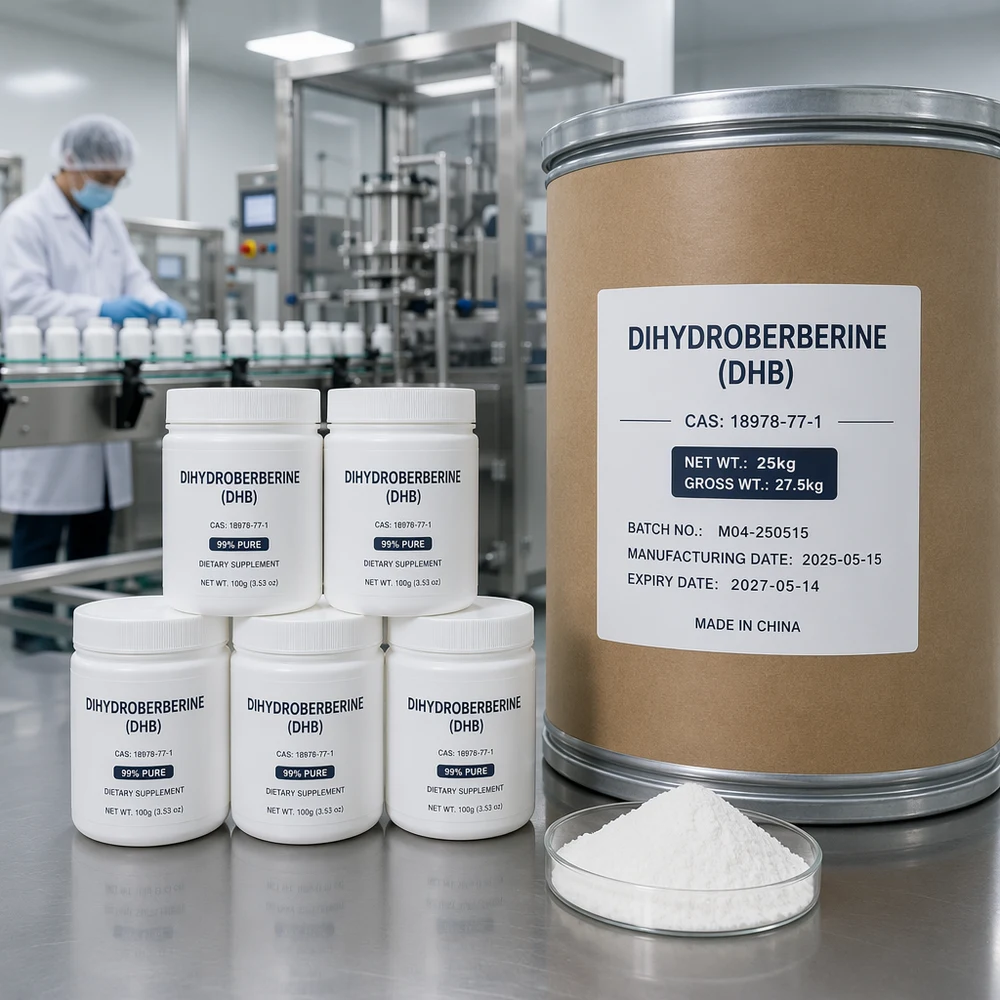Dihydroberberine Capsules packaging and supply presentation