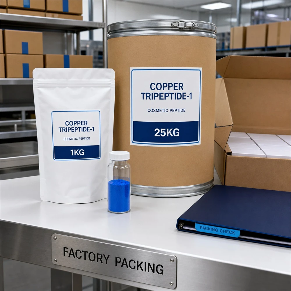 Copper Tripeptide-1 packaging and supply presentation