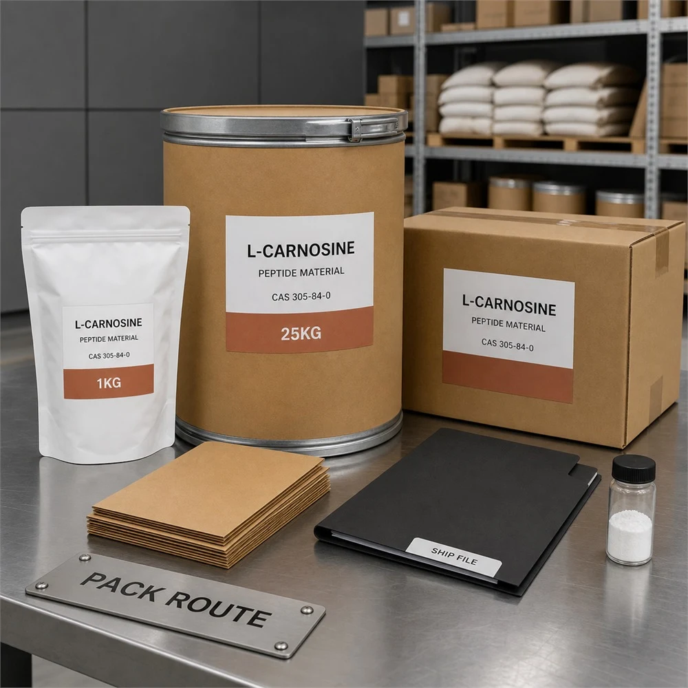 L-Carnosine packaging and supply presentation