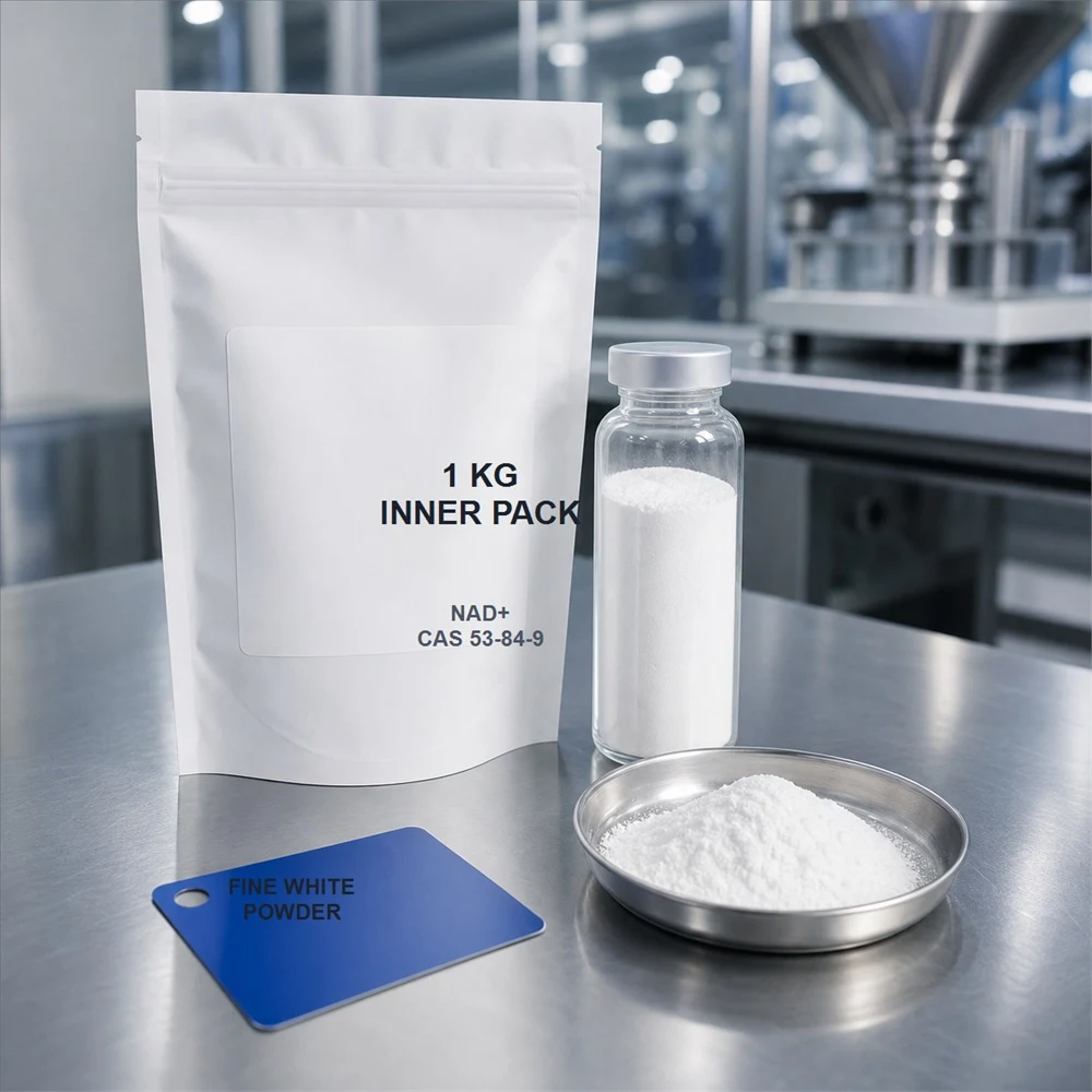 NAD+ Raw Material packaging and supply presentation