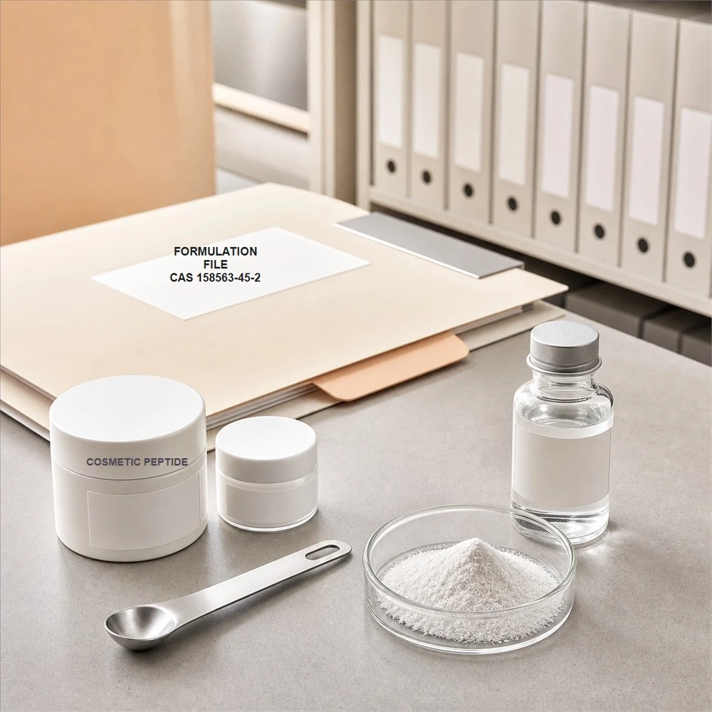 Nonapeptide-1 Cosmetic Base Material product format presentation