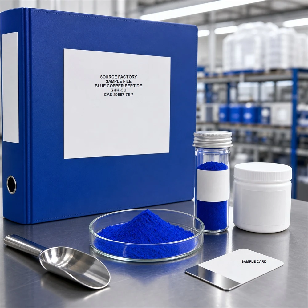 GHK-Cu Blue Copper Peptide ingredient and specification presentation