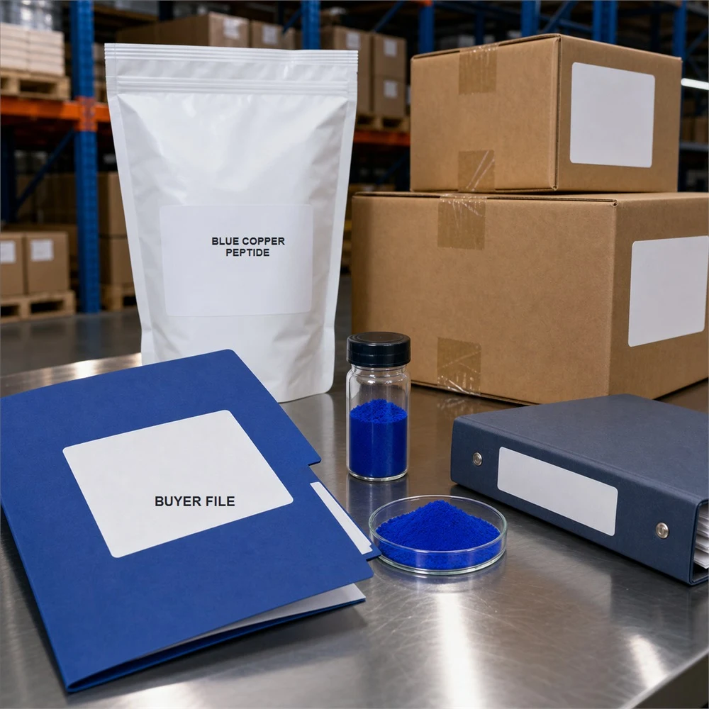 GHK-Cu Blue Copper Peptide product format presentation