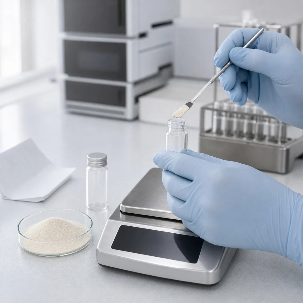 Ultra-Low Molecular Weight Fish Collagen Tripeptide Powder product format presentation