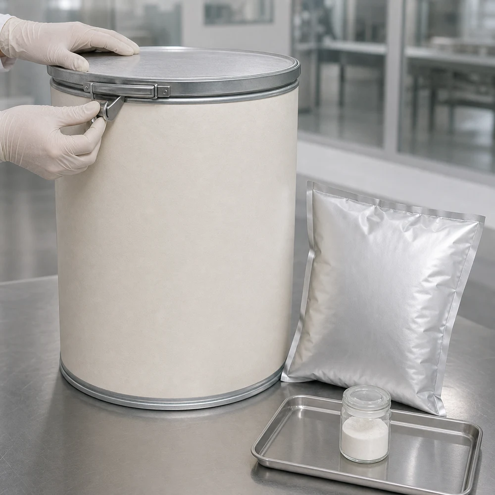 Silk Fibroin Peptide packaging and supply presentation